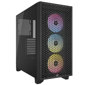 CORSAIR 3000D AIRFLOW RGB BLACK GAMING CASE